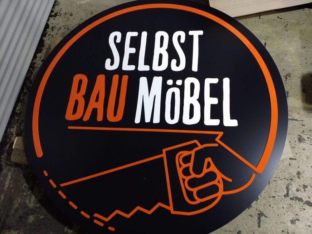 Schild / Werbung - Selbstbaumöbel